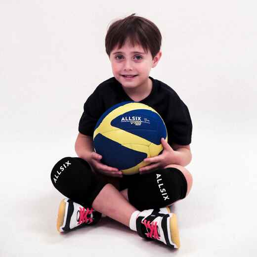 200-220 g Volleyball for 6- to 9-Year-Olds V100 Soft - Blue/Yellow