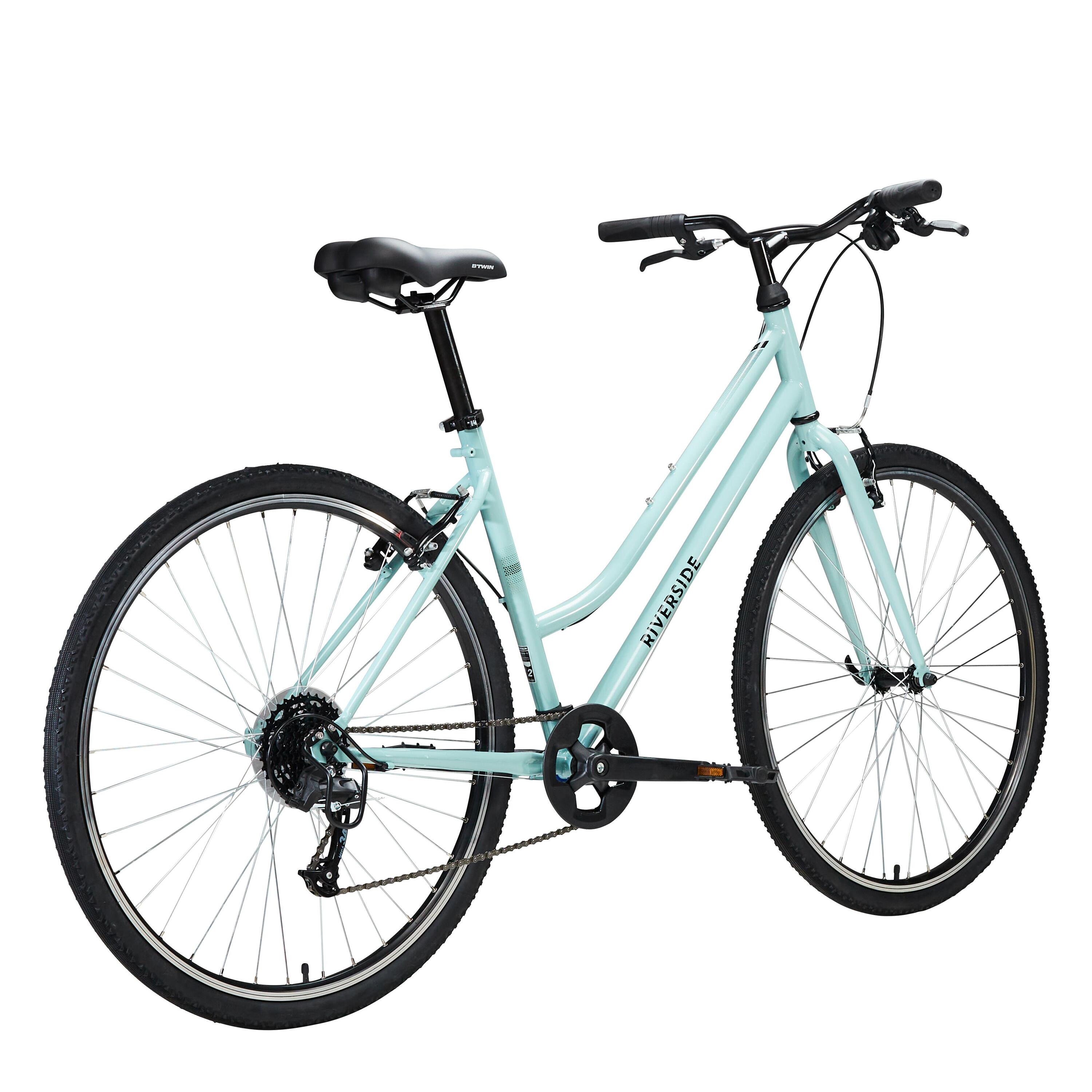 Cross Bike 28 Zoll Riverside 120 tiefer Einstieg pastellgrün 48/56