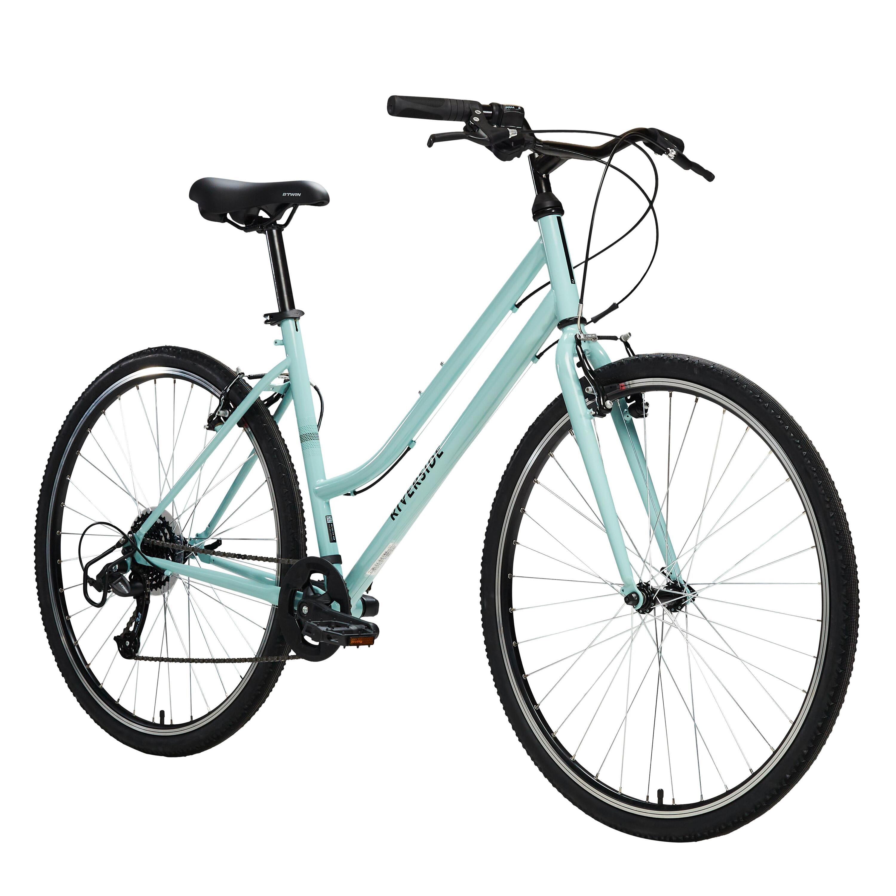 Cross Bike 28 Zoll Riverside 120 tiefer Einstieg pastellgrün 47/56