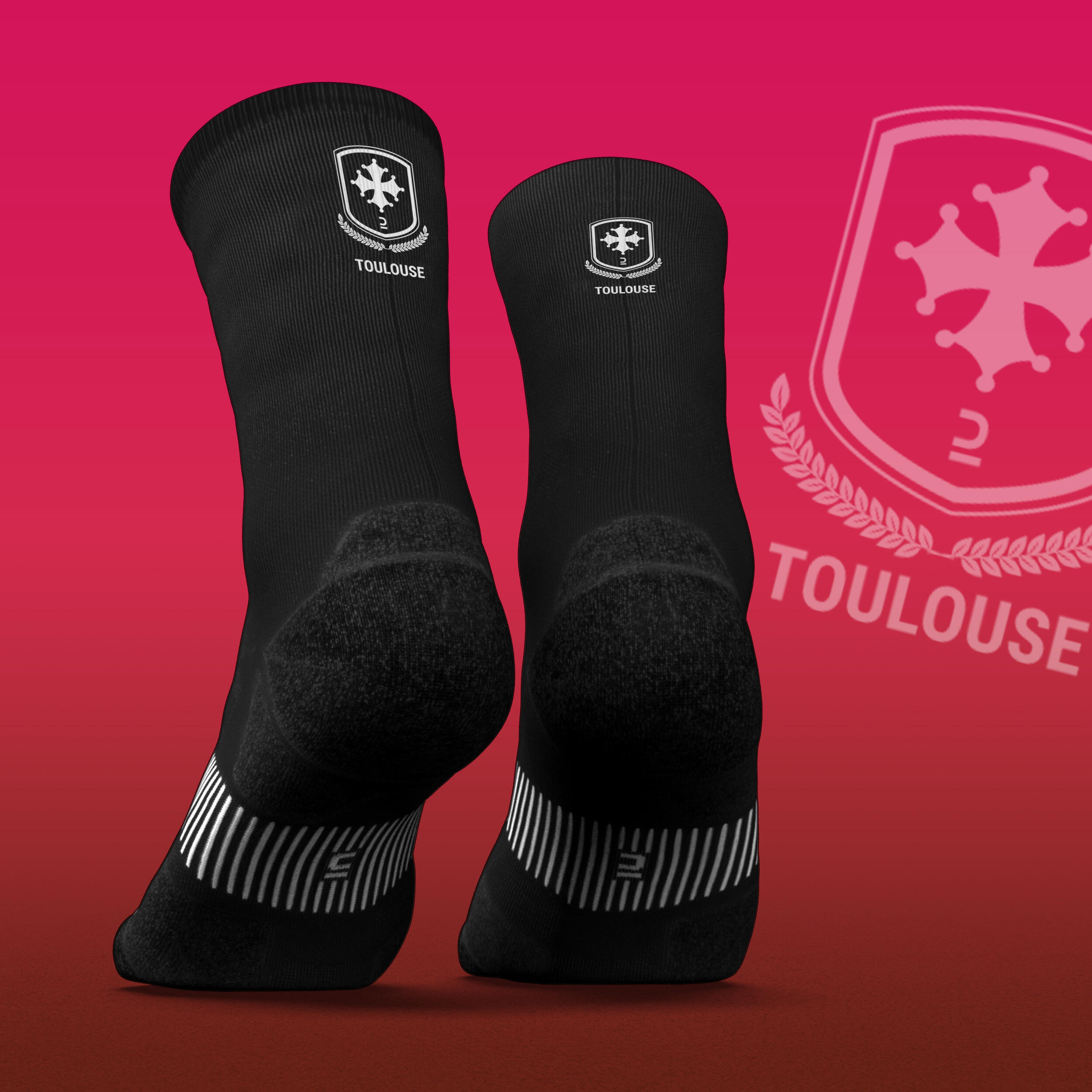 Run900 Running Thick Mid-Calf Socks Toulouse - Limited Edition 3/3