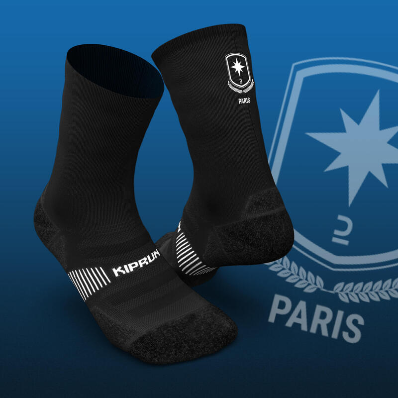 CHAUSSETTES DE RUNNING RUN900 EPAISSES MI-MOLLET EDITION LIMITEE PARIS