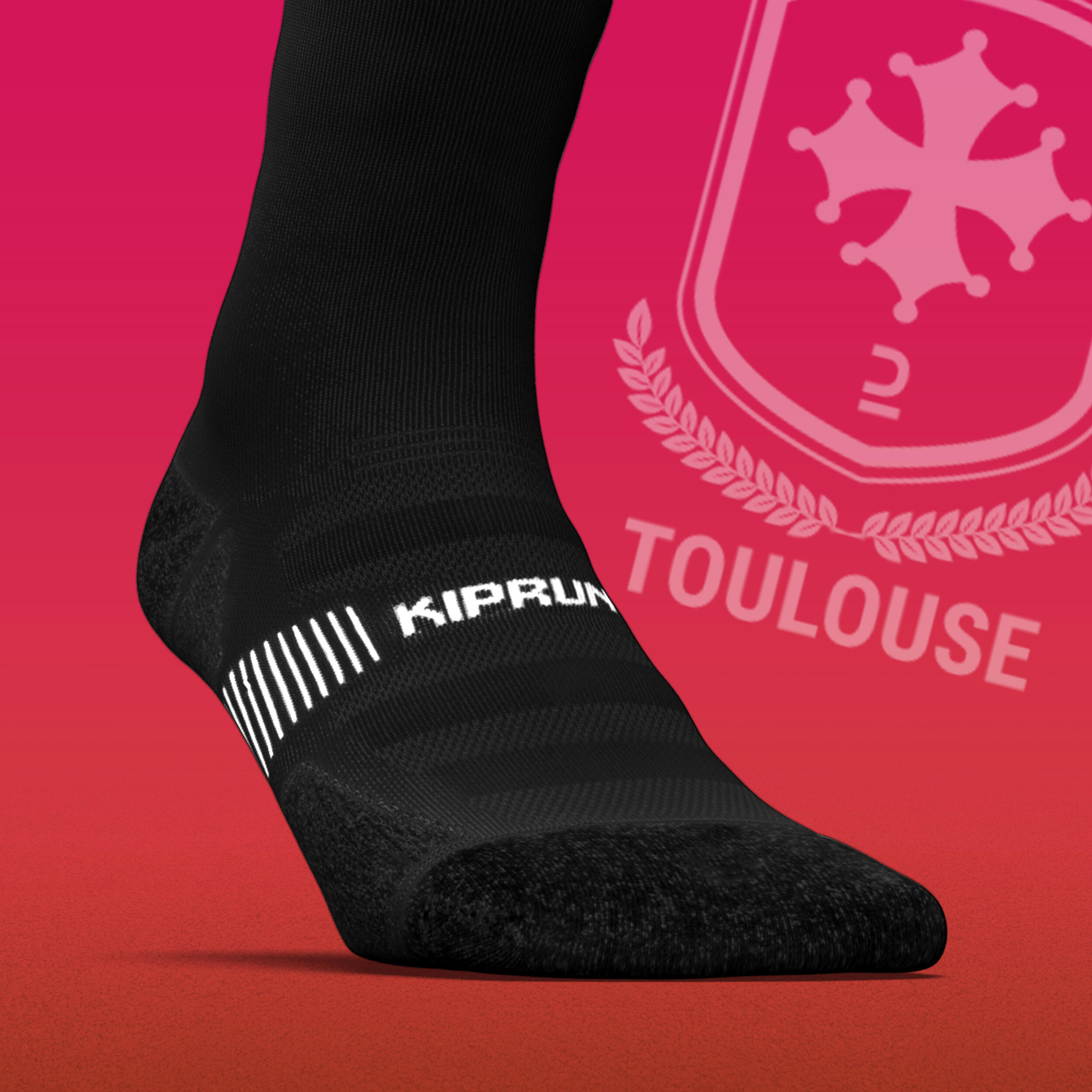 Run900 Running Thick Mid-Calf Socks Toulouse - Limited Edition 2/3
