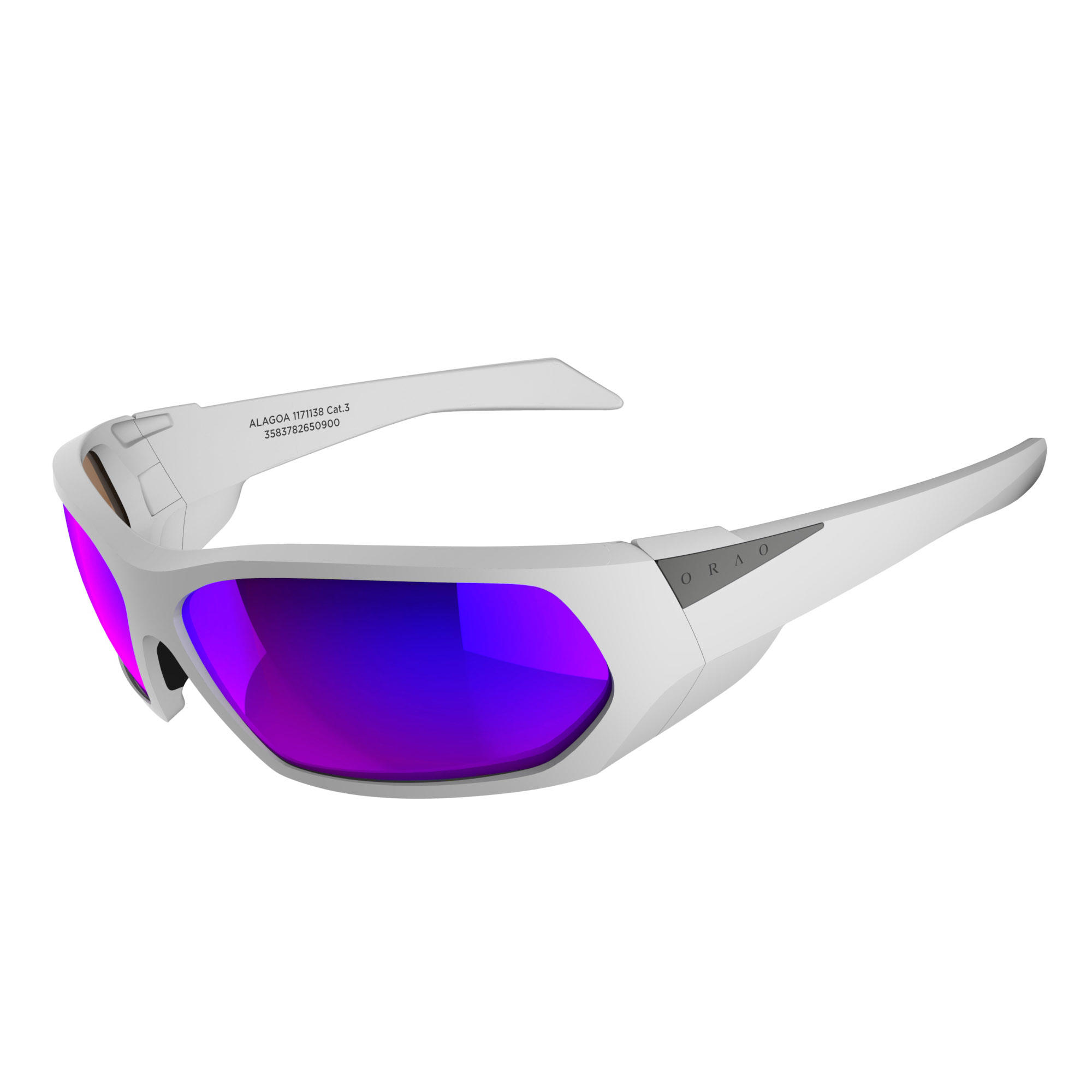 NO BRAND ALAGOA Adult Floatable Water Sports Sunglasses - White Polarised