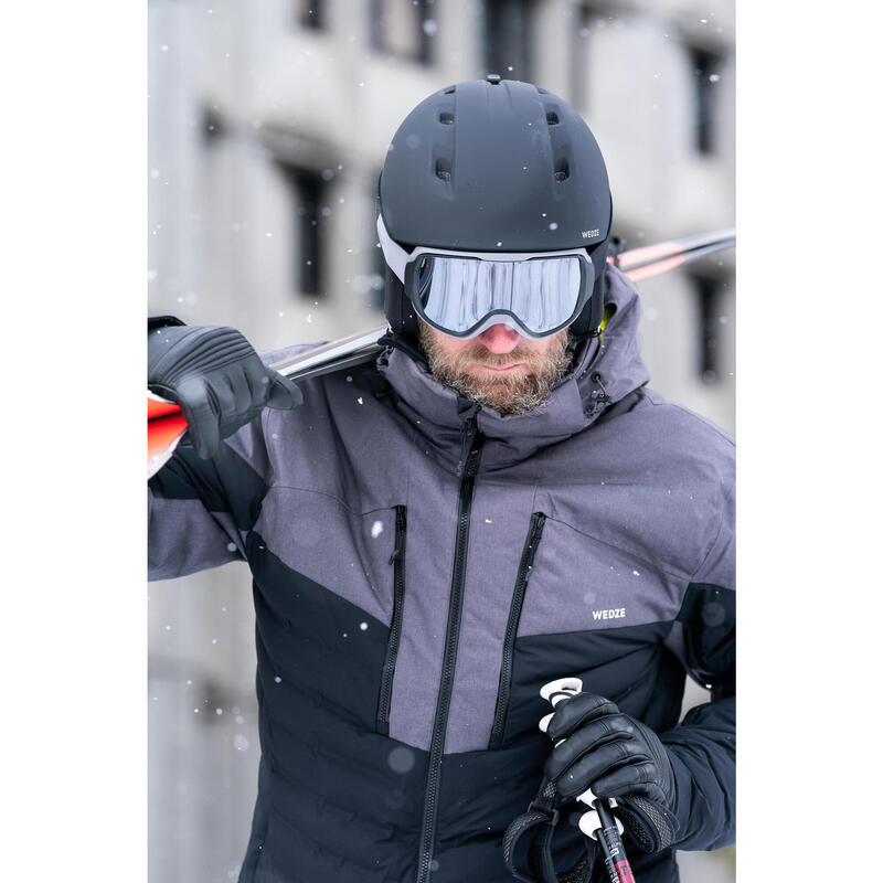 Skijacke Daunenjacke Herren warm - 900 schwarz 