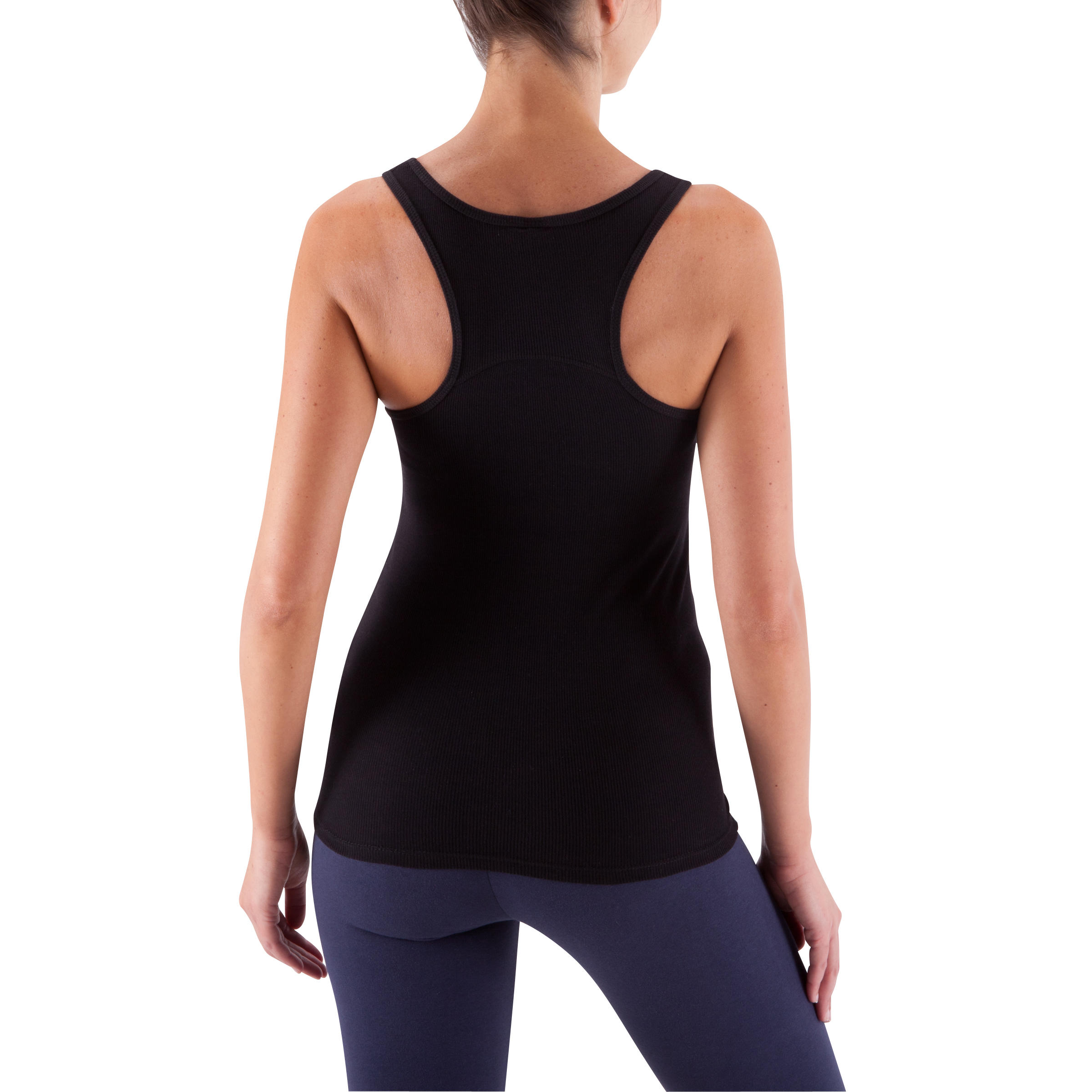 500 Women's Gentle Gym & Pilates Tank Top - Black 3/12
