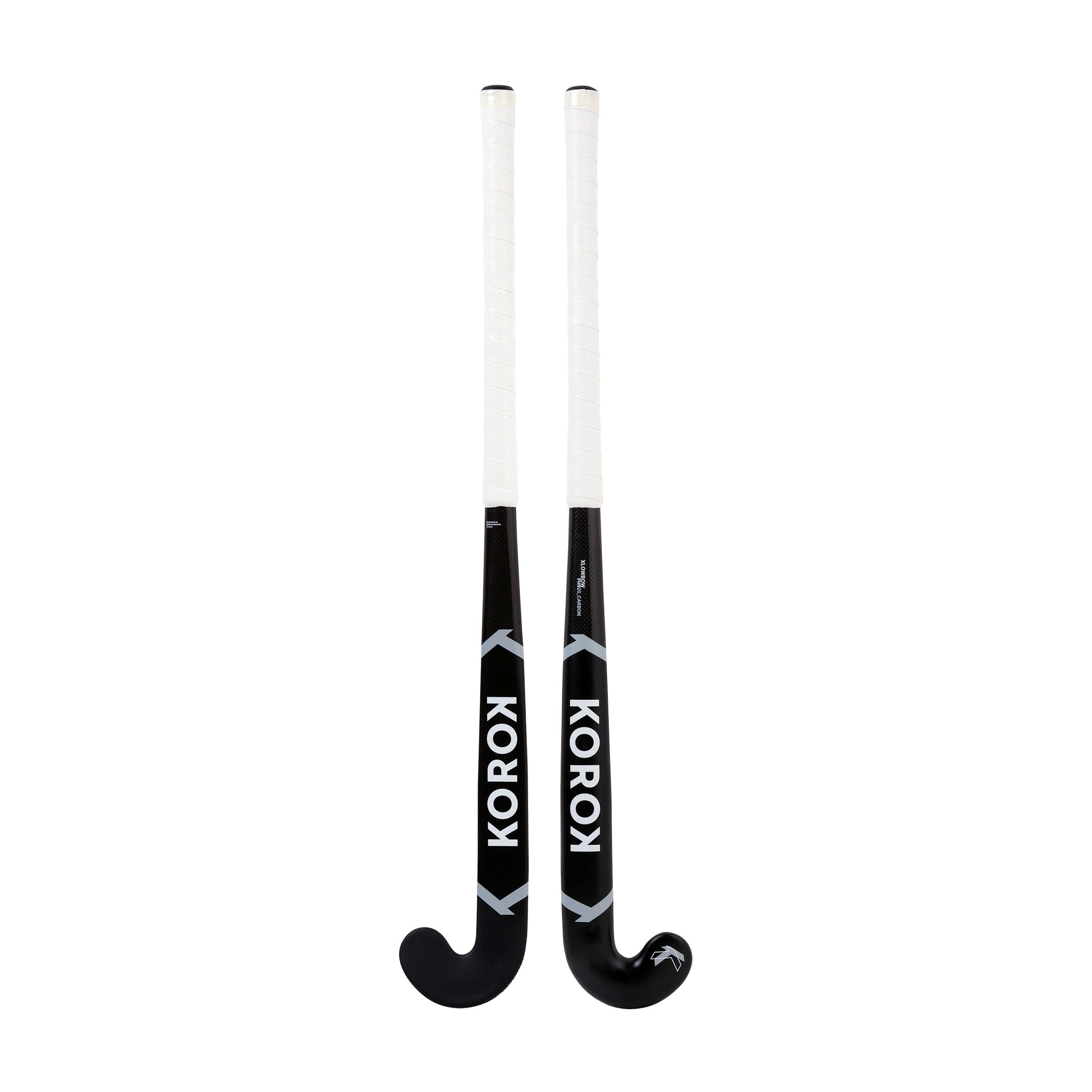 Teens' 20% Carbon Extra Low Bow Field Hockey Stick FH920 - Black/Grey 7/14