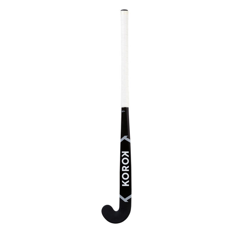 Feldhockeyschläger FH920 20% Carbon Korok Extra LowBow Jugendliche schwarz/grau