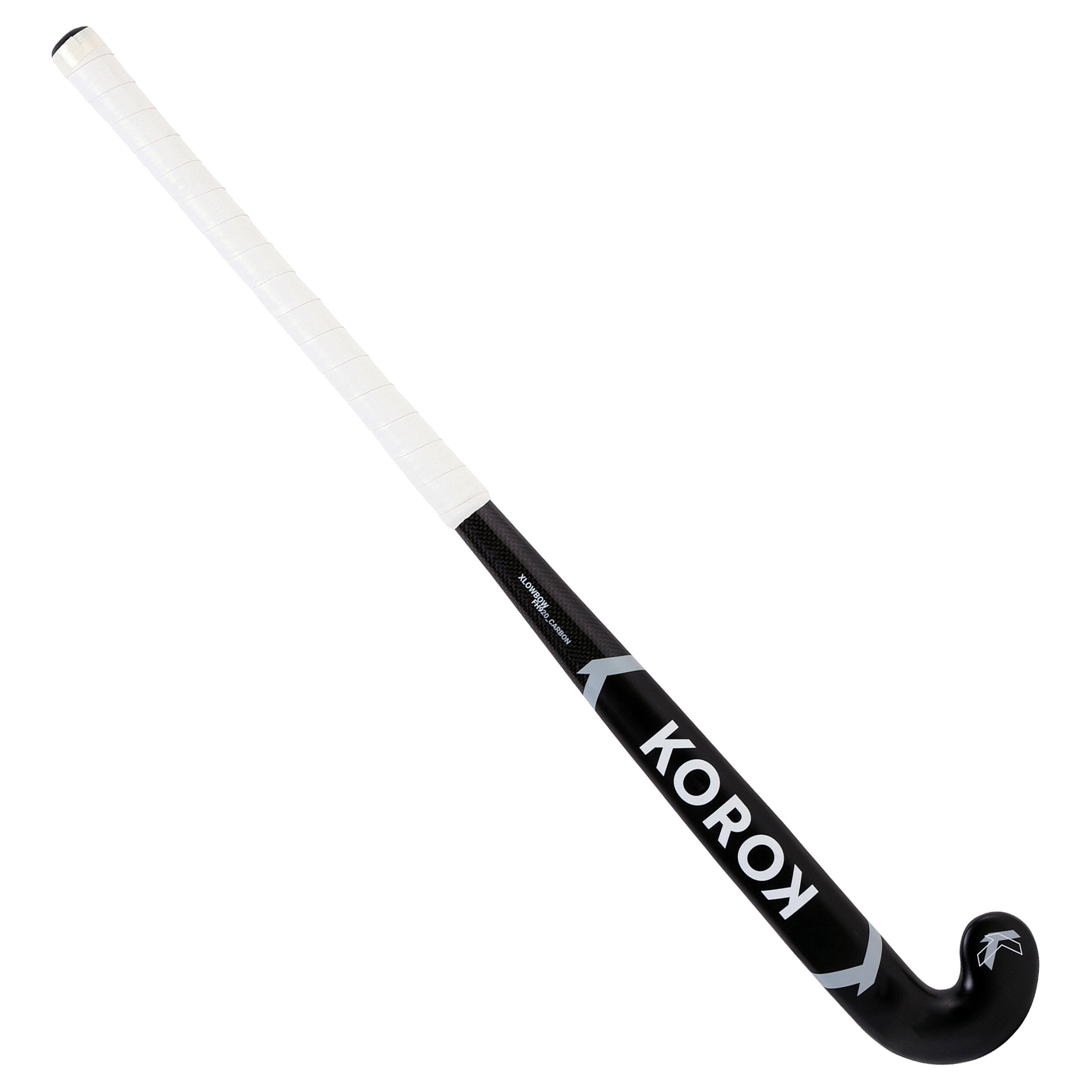 Teens' 20% Carbon Extra Low Bow Field Hockey Stick FH920 - Black/Grey 9/14