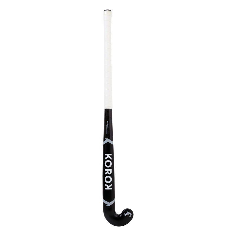 Feldhockeyschläger FH920 20% Carbon Korok Extra LowBow Jugendliche schwarz/grau