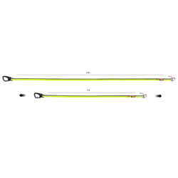 Sailing Elastic Tether 2 metres - Neon Yellow / Black