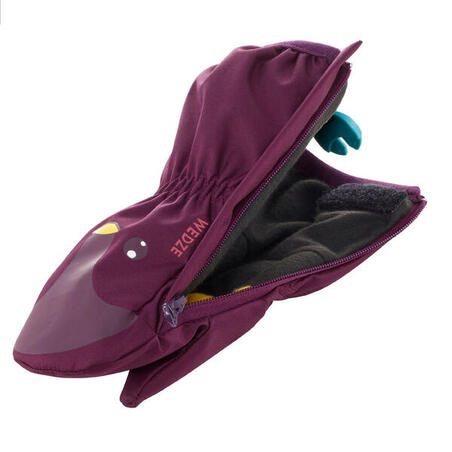 Mazuļu slēpošanas/braukšanas ar ragavām dūraiņi “Warm Lugiklip”, purpura