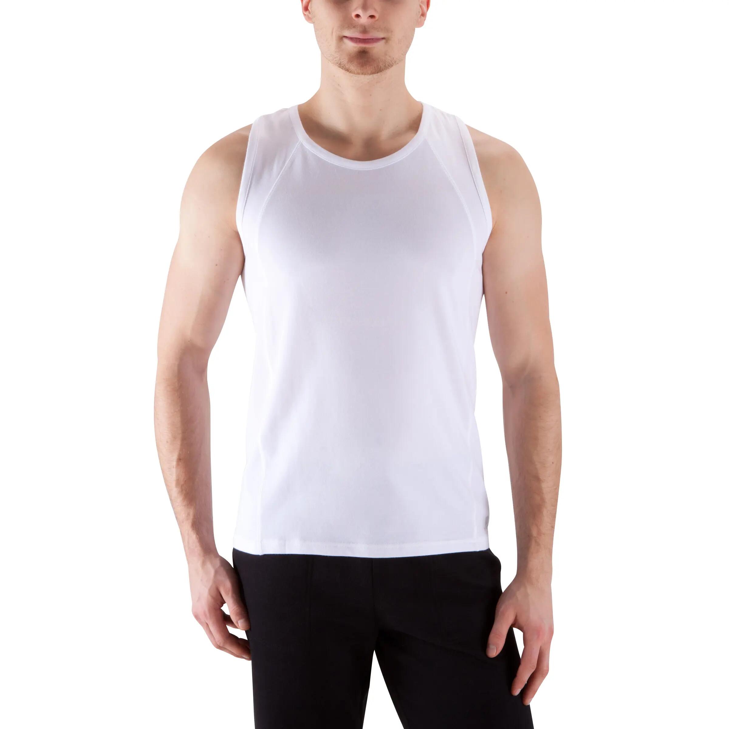 Dry Skin Bodybuilding Tank Top - White 2/12