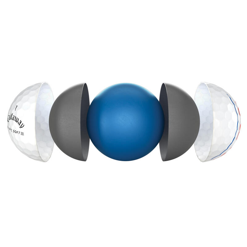 Golfové míčky ErcSoft Triple Track bílé 12 ks