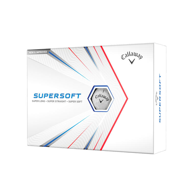 Golflabda Supersoft, 12 db, fehér 