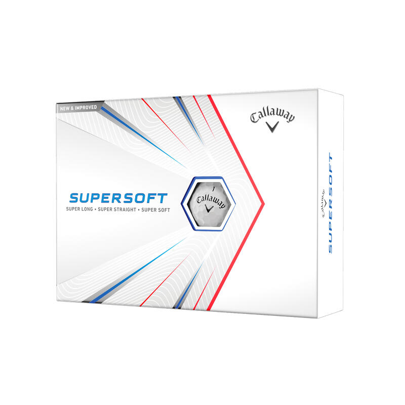 BALLE DE GOLF SUPERSOFT x12 Blanc