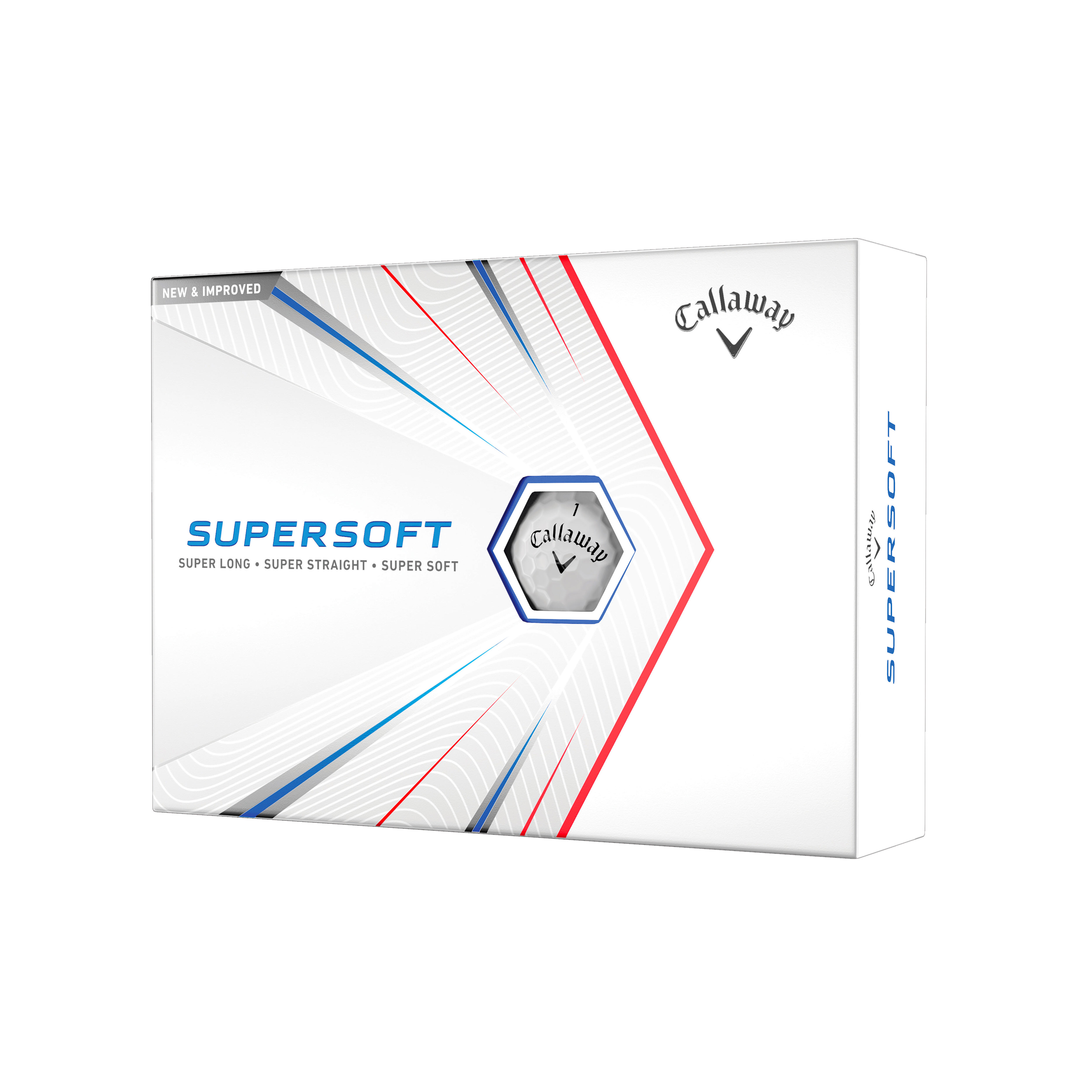 Mingi Golf Supersoft Alb X12 CALLAWAY imagine noua