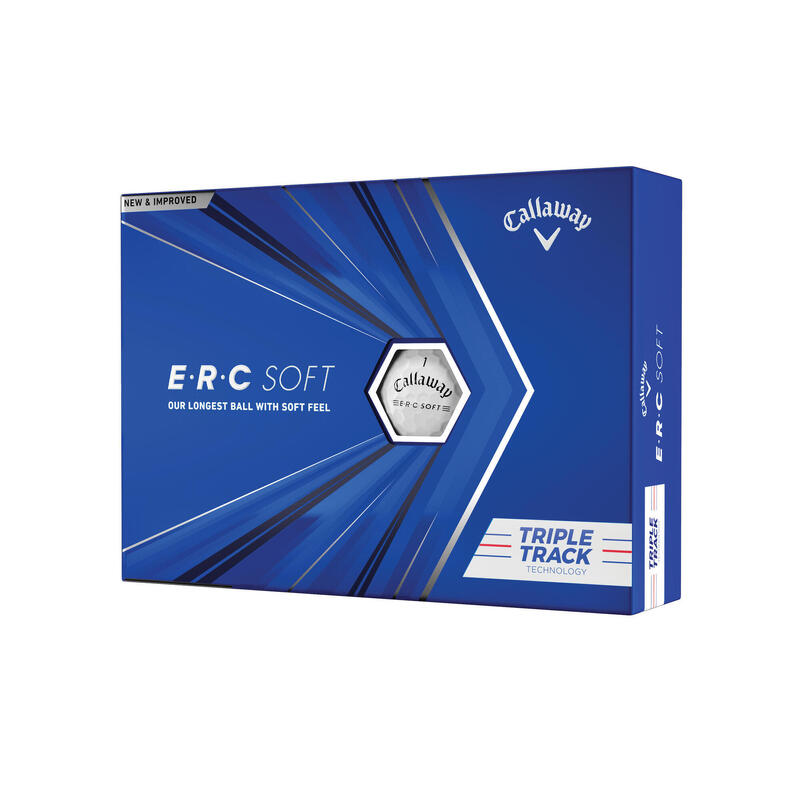 Golflabda Ercsoft Triple Track, 12 db, fehér