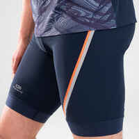 MEN'S TIGHT SHORTS - BLUE AND ORANGE