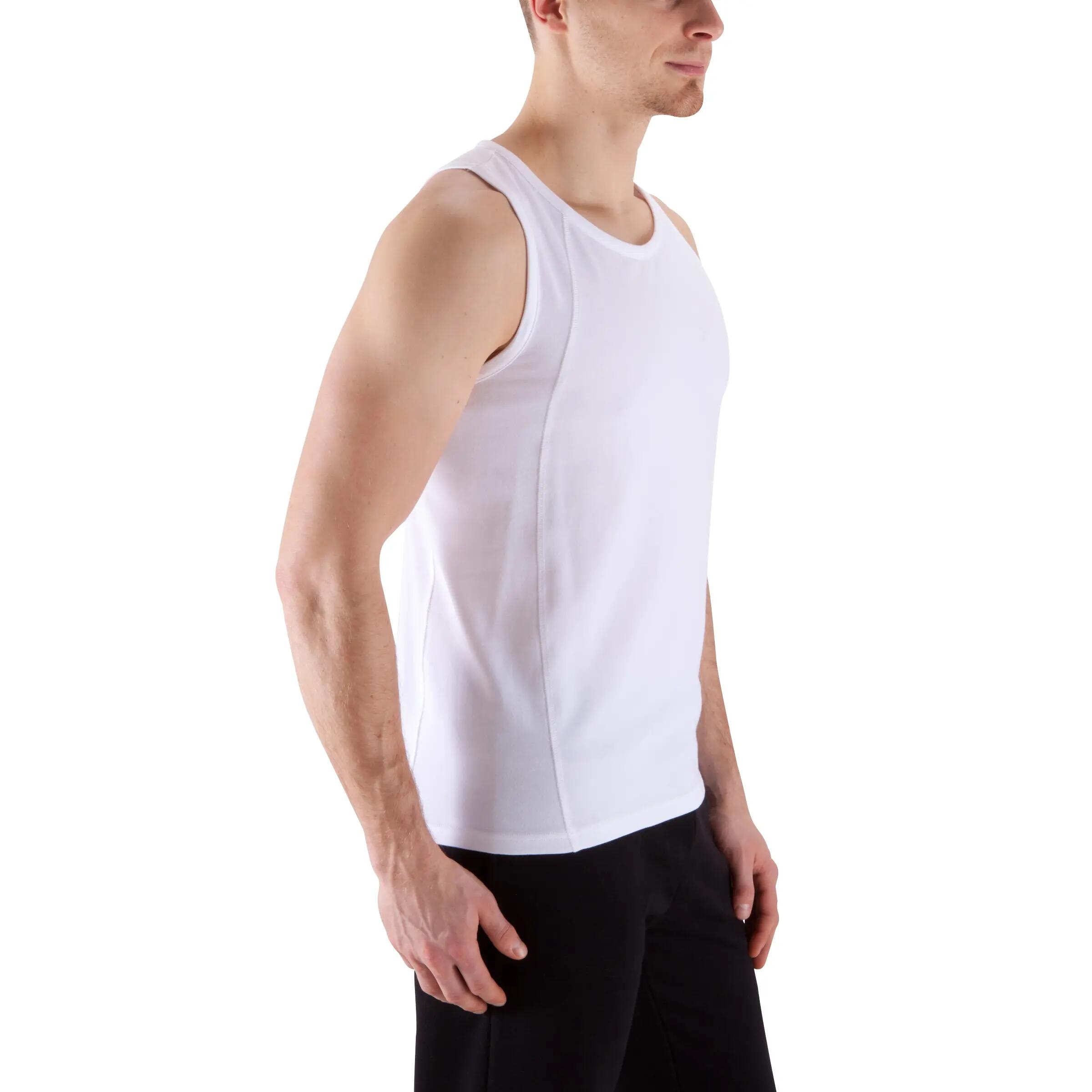 Dry Skin Bodybuilding Tank Top - White 3/12