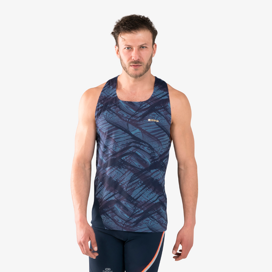 DEBARDEUR D&#039;ATHLETISME HOMME BLEU