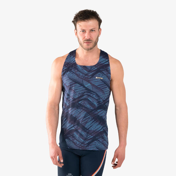 Men's Athletic Tank Denim Blue