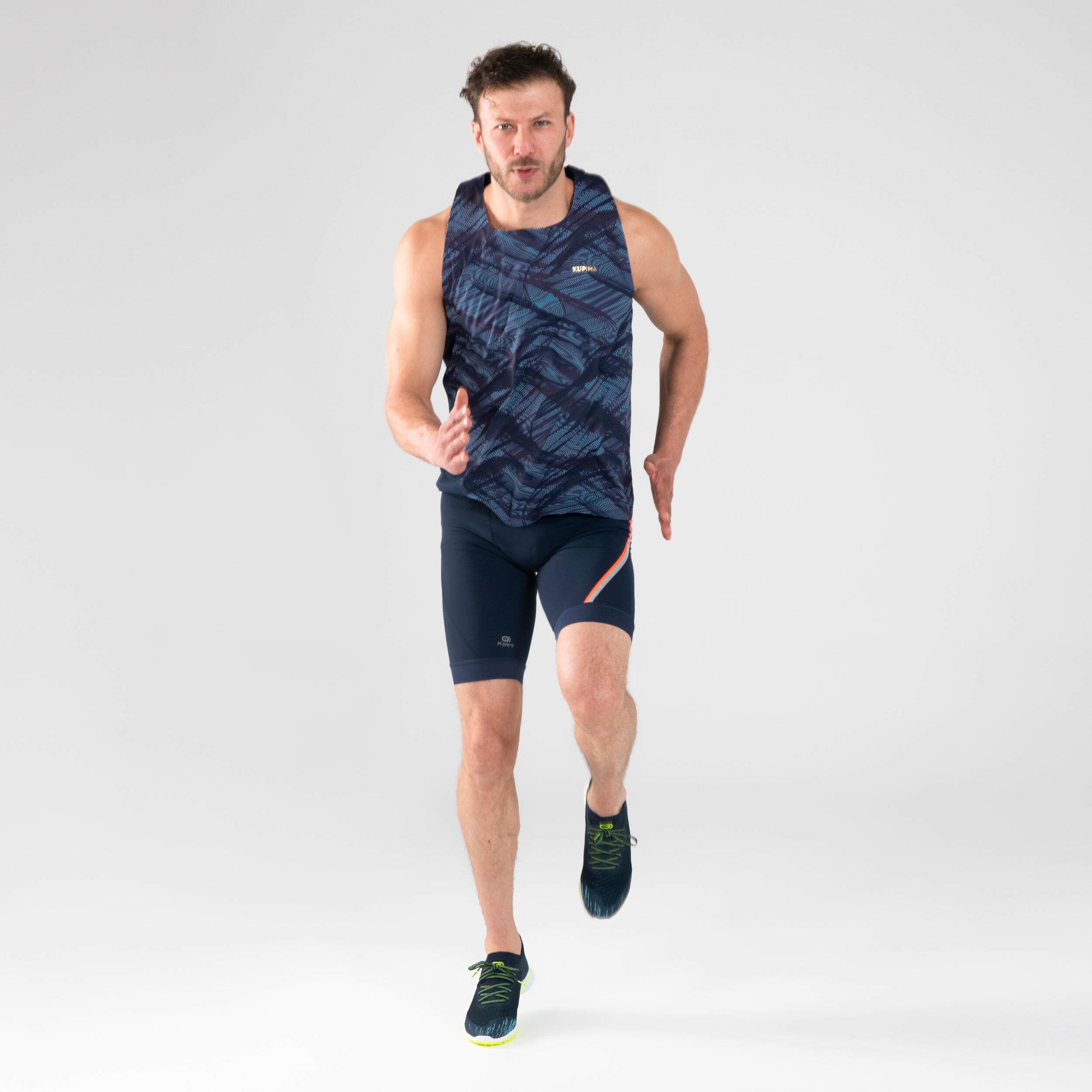 Men s Athletics Tank Top Blue Decathlon