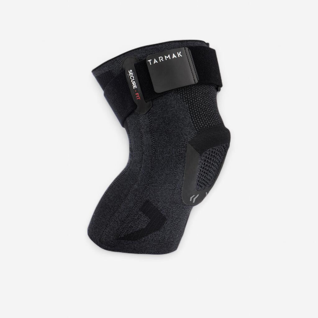 Adult right/left knee brace for ligament support strong 500 - black