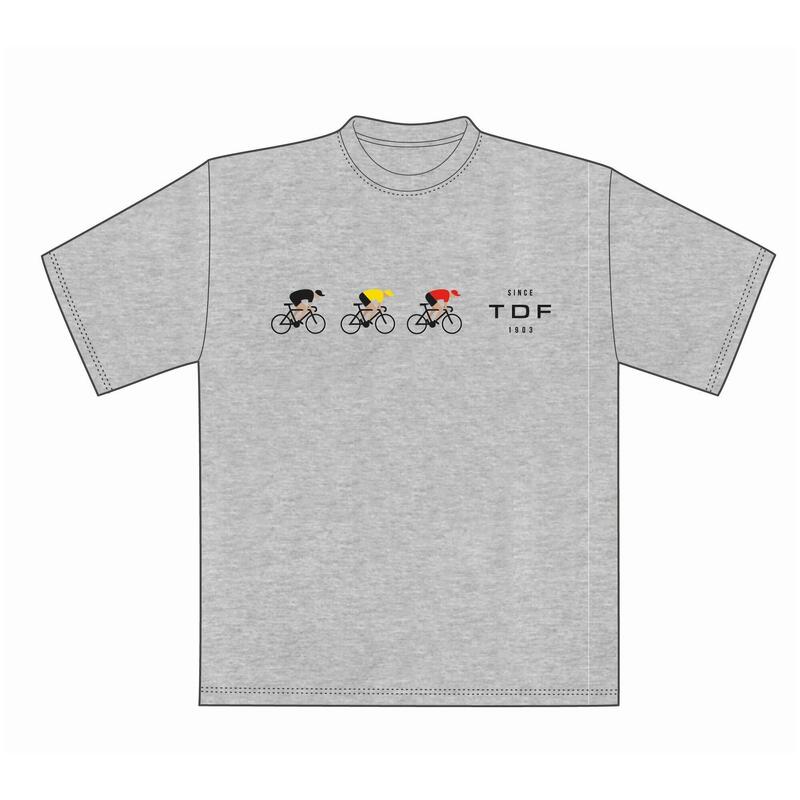 TSHIRT GRIS PELOTON TOUR DE FRANCE