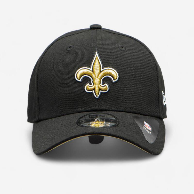 New Era Men's New Orleans Saints League 9Forty Adjustable Black Hat