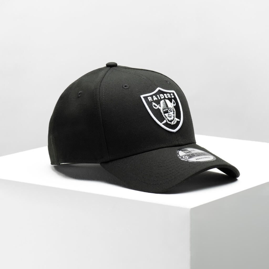 Amerikāņu futbola cepure ar nagu “9Forty - Las Vegas Raiders”, melna