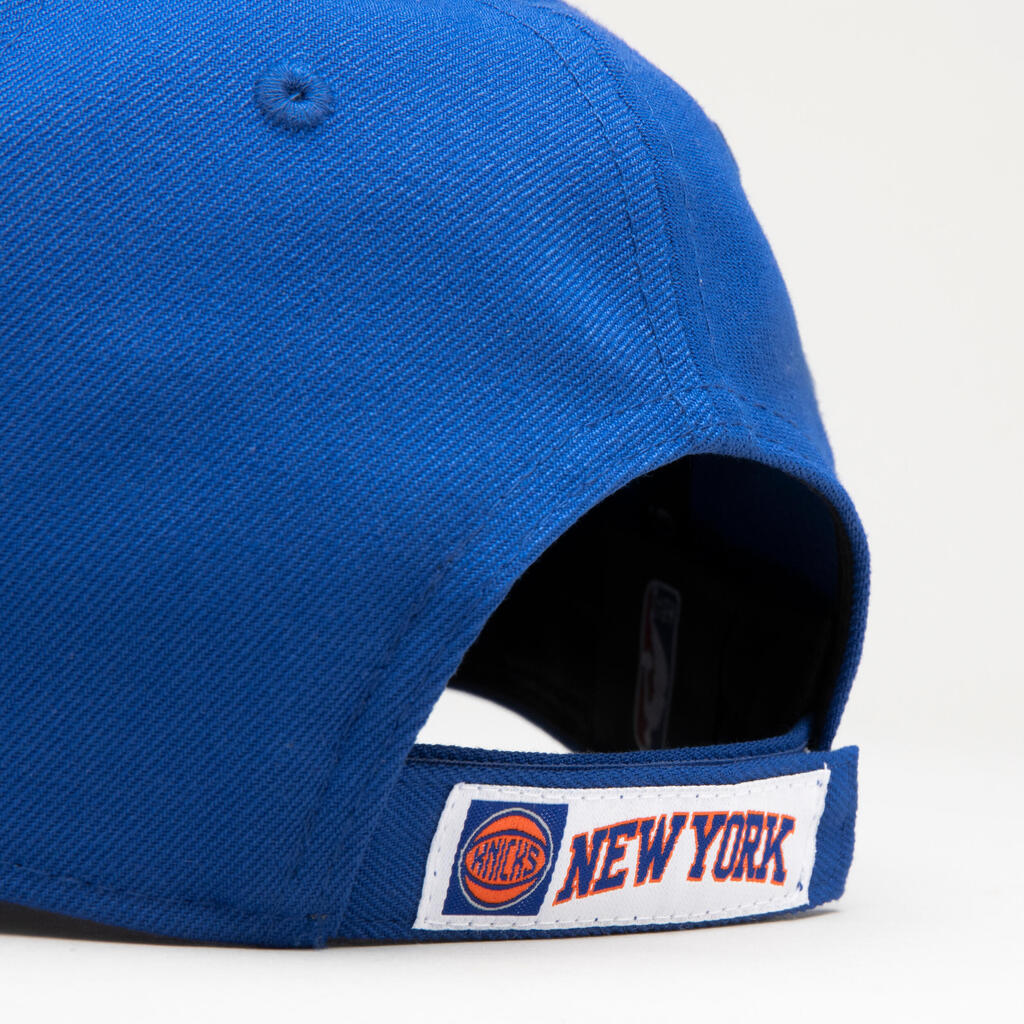 Suaugusiųjų krepšinio kepuraitė NBA „Knicks“, mėlyna / oranžinė