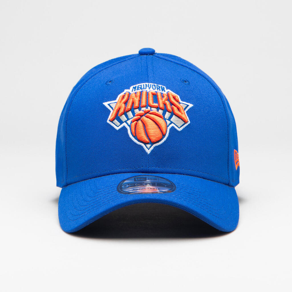 Suaugusiųjų krepšinio kepuraitė NBA „Knicks“, mėlyna / oranžinė