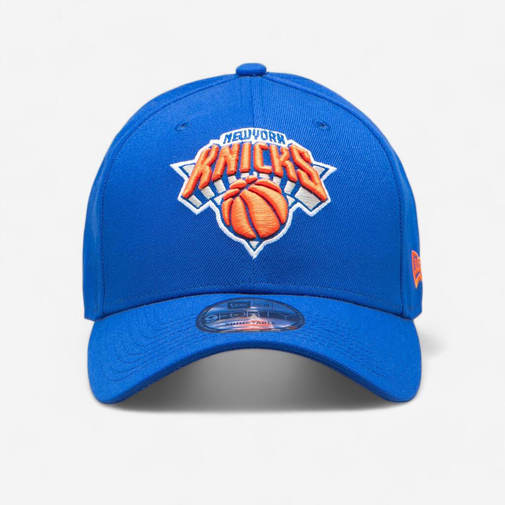 Suaugusiųjų krepšinio kepuraitė NBA „Knicks“, mėlyna / oranžinė