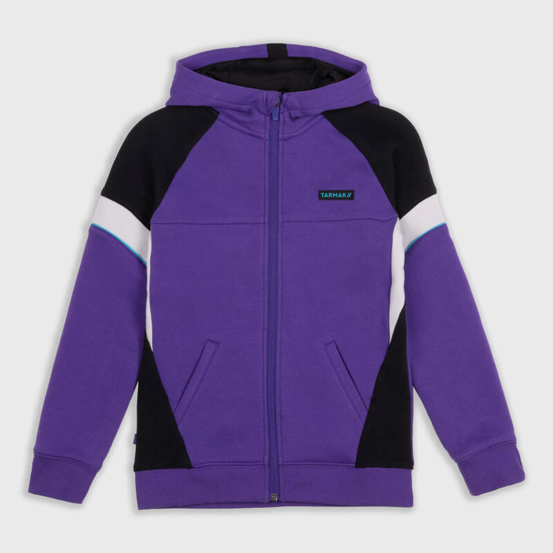 Boys'/Girls' Basketball Jacket J500 - Purple/Black