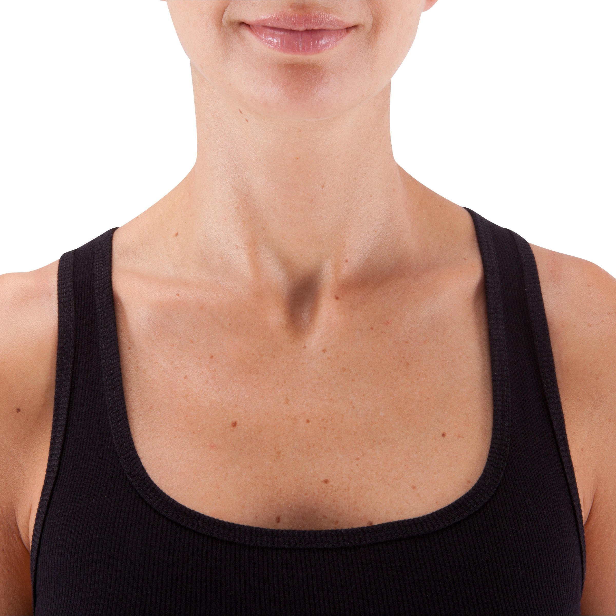 500 Women's Gentle Gym & Pilates Tank Top - Black 5/12