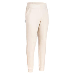 Men's Basketball Tracksuit Bottoms P100 - Beige