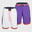 男款兩面穿籃球短褲 SH500R - 白 / 紫