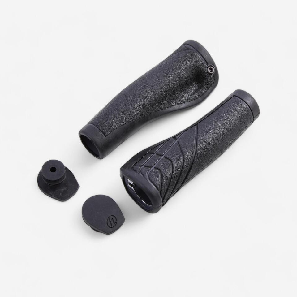 Poignées de guidon de vélo, ergonomiques, aluminium à double
