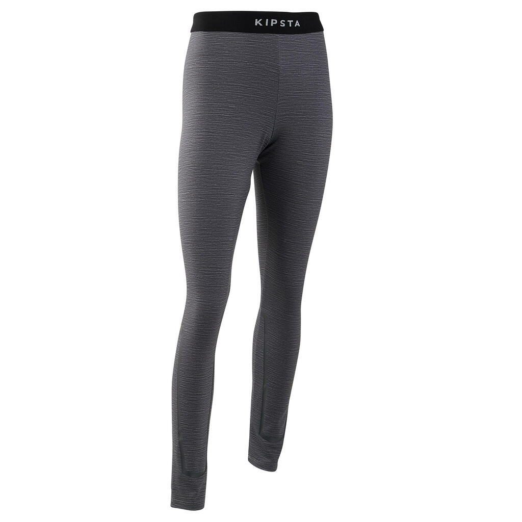 Kids' Thermal Football Tights Keepcomfort 100 - Grey