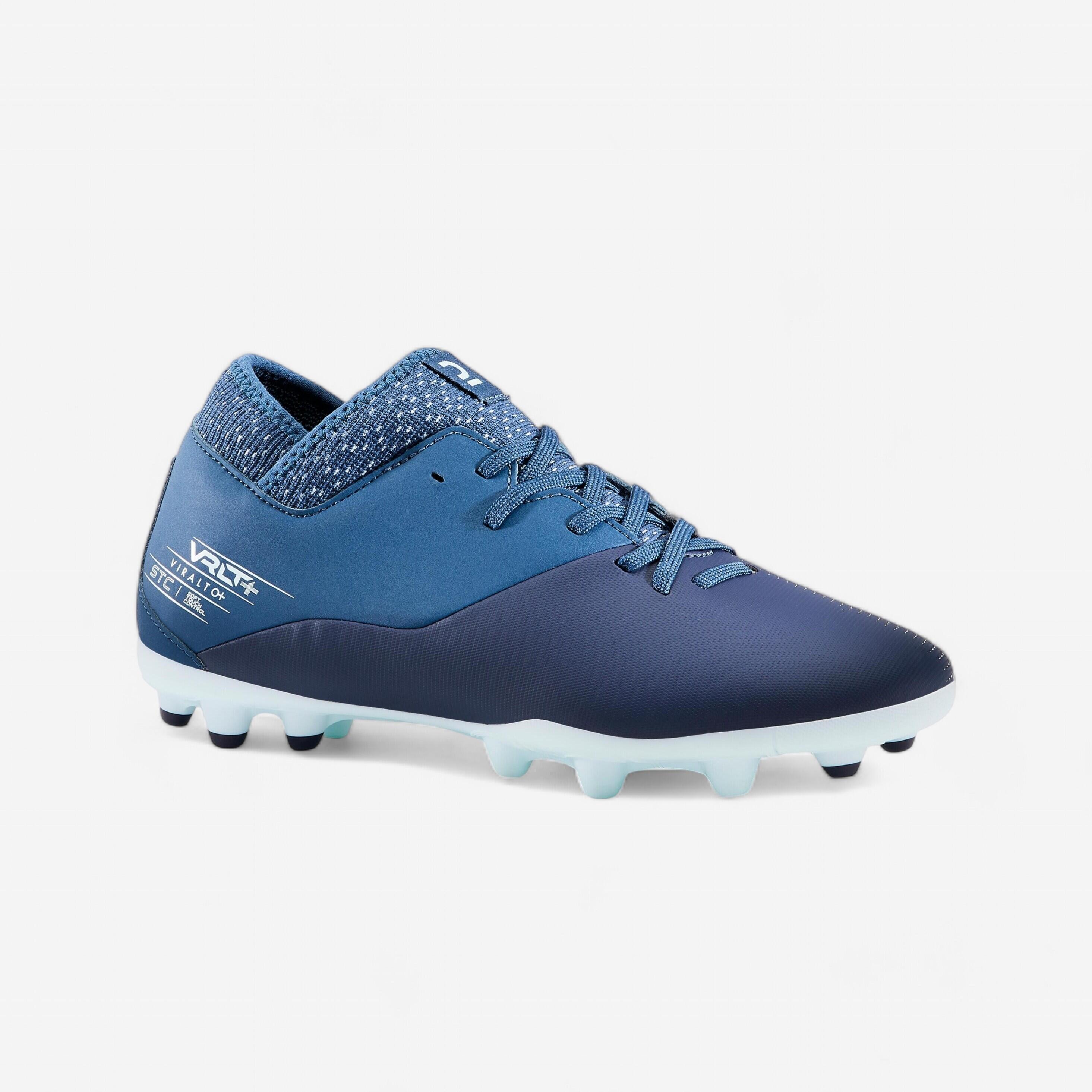 chaussure de football femme viralto+ i mg bleu - kipsta