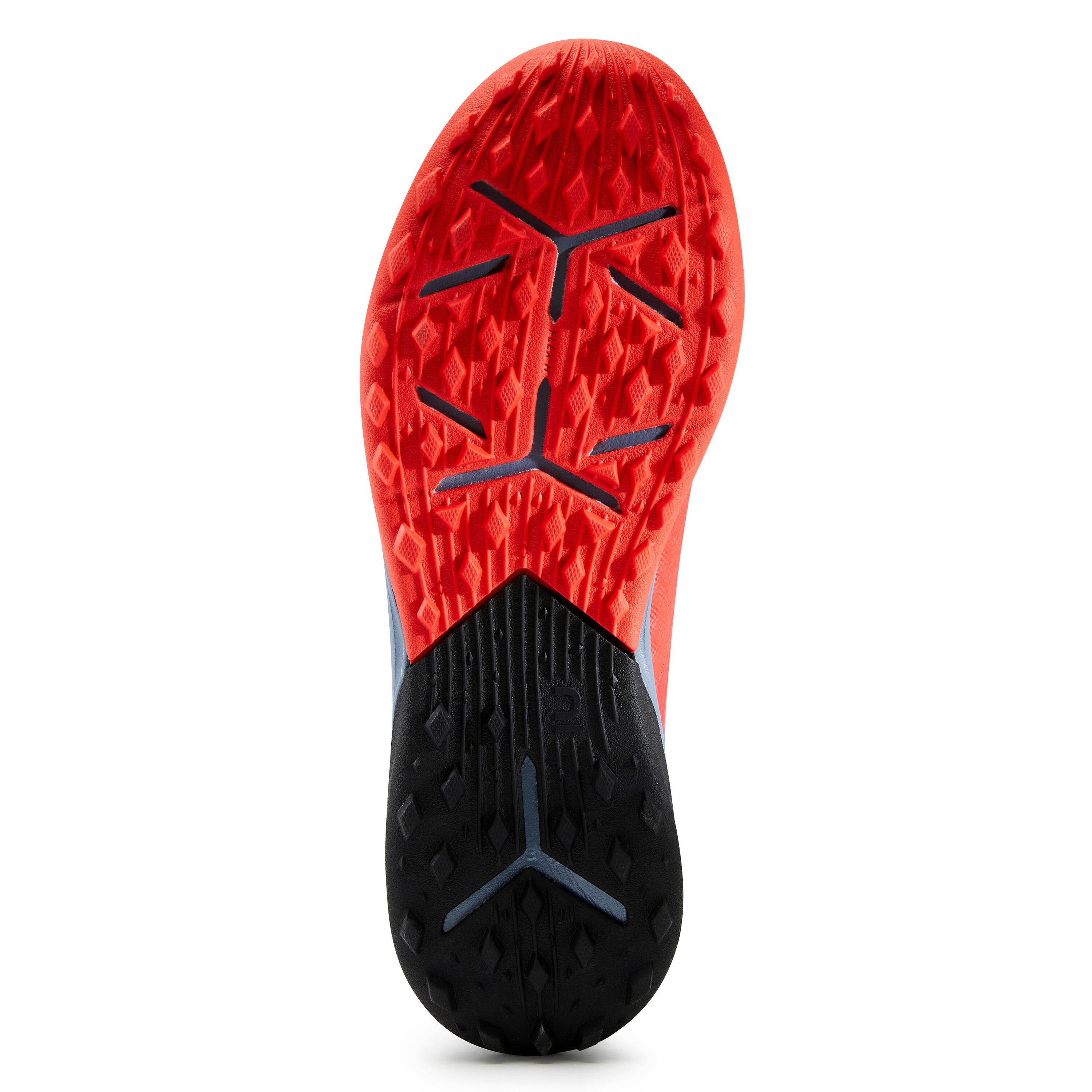 Kids' Hard Ground Football Boots Viralto III Turf TF - Red/Grey 6/8