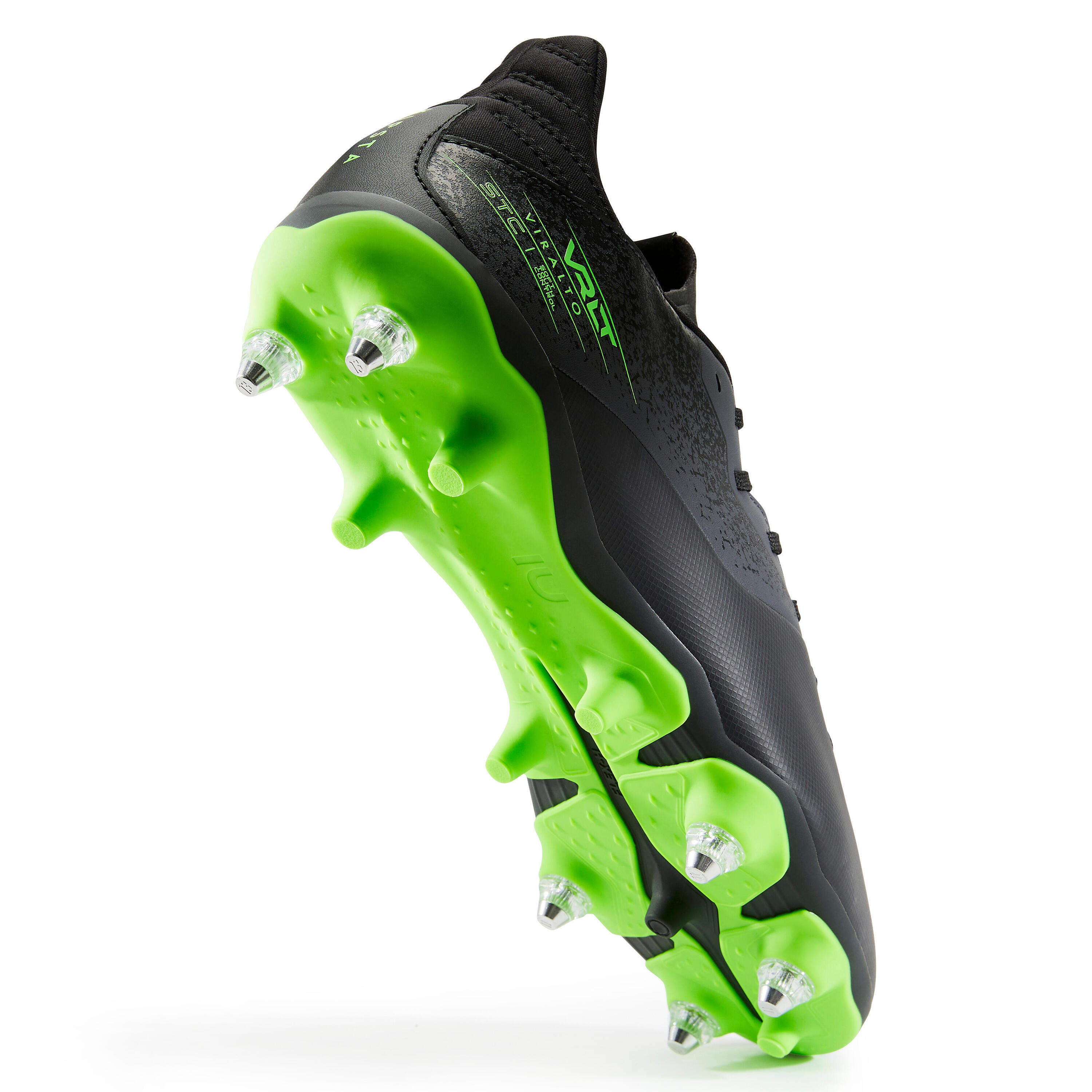 Football Boots Viralto I SG - Black And Green  4/8