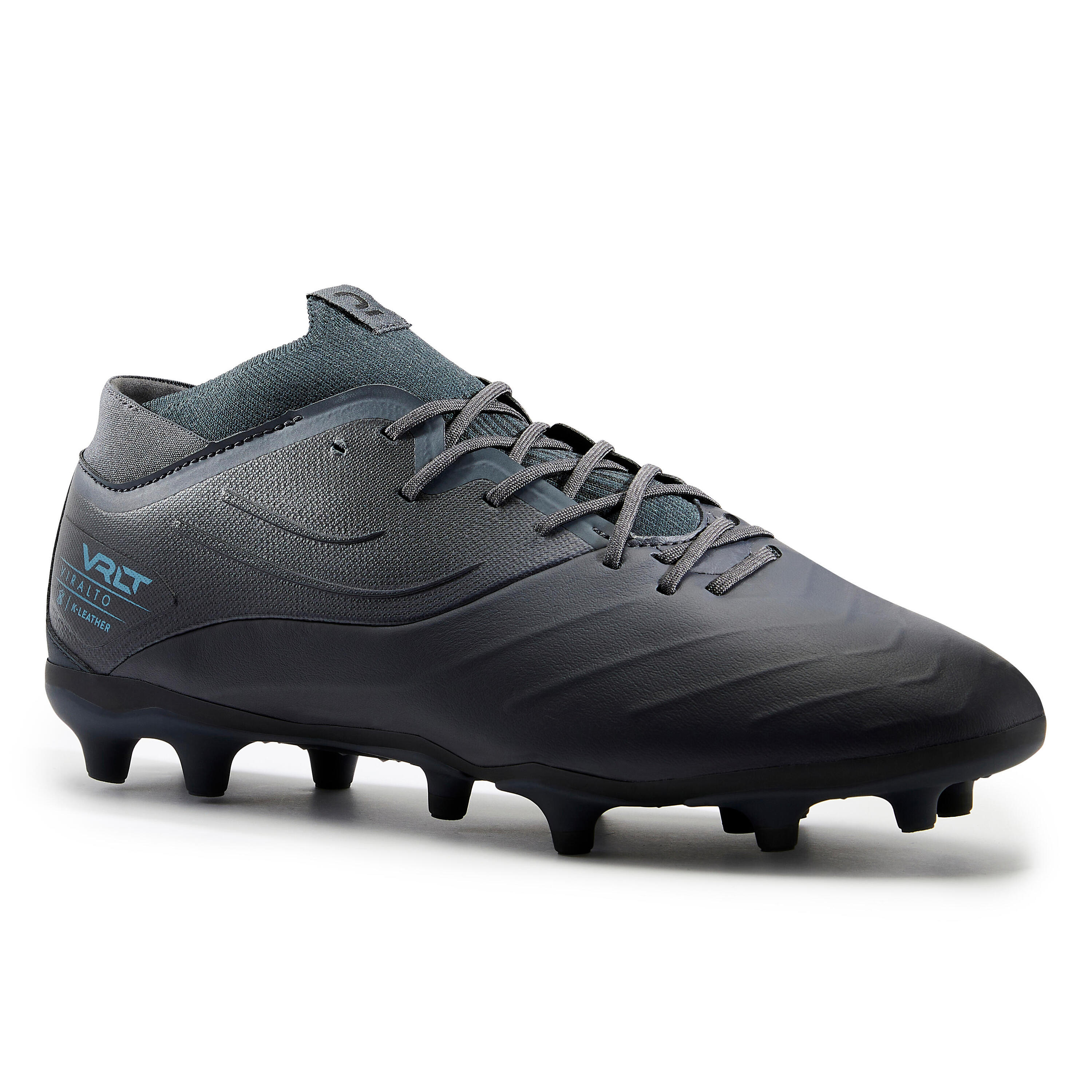 Leather Football Boots Viralto IV Premium FG - Black 1/9
