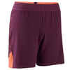 Fussballshorts F900 Damen violett