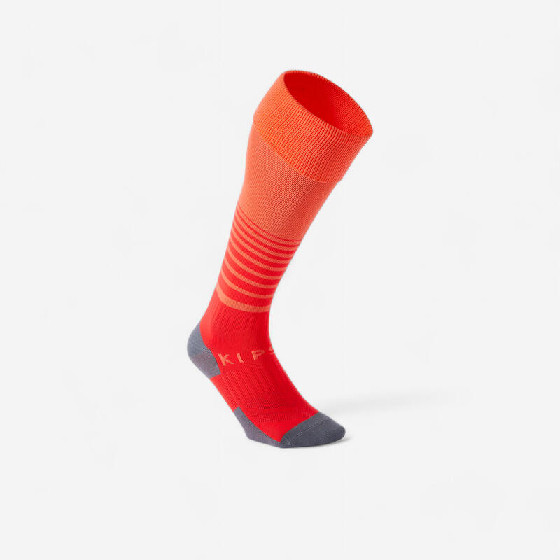 Chaussette de football Fille FSK500 Corail
