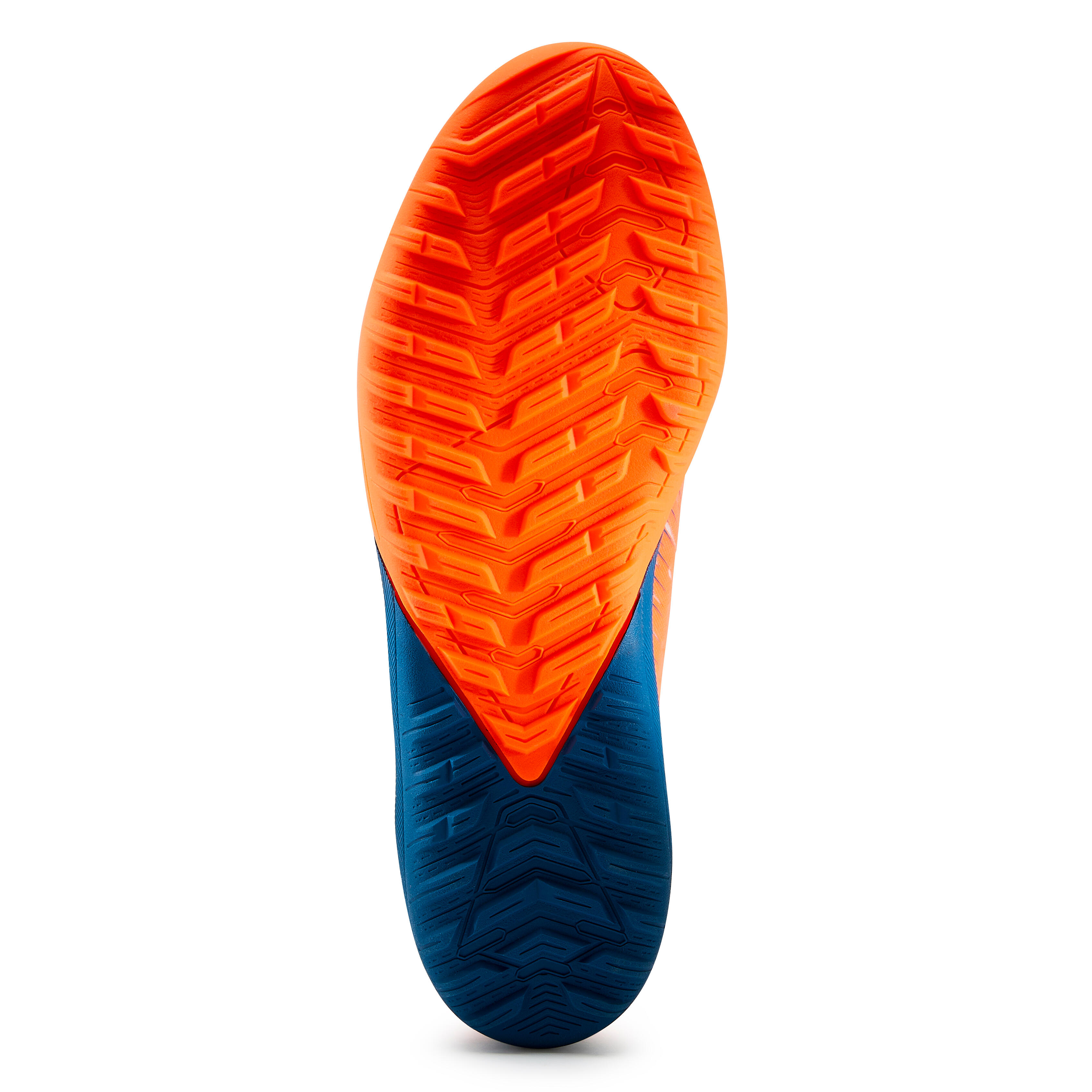 CHILDREN'S LACE-UP SOCCER BOOTS CLR TURF TF ORANGE