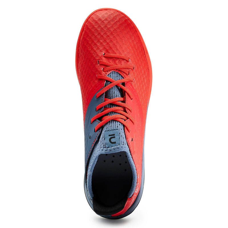 Voetbalschoenen kind Viralto III TF rood/grijs