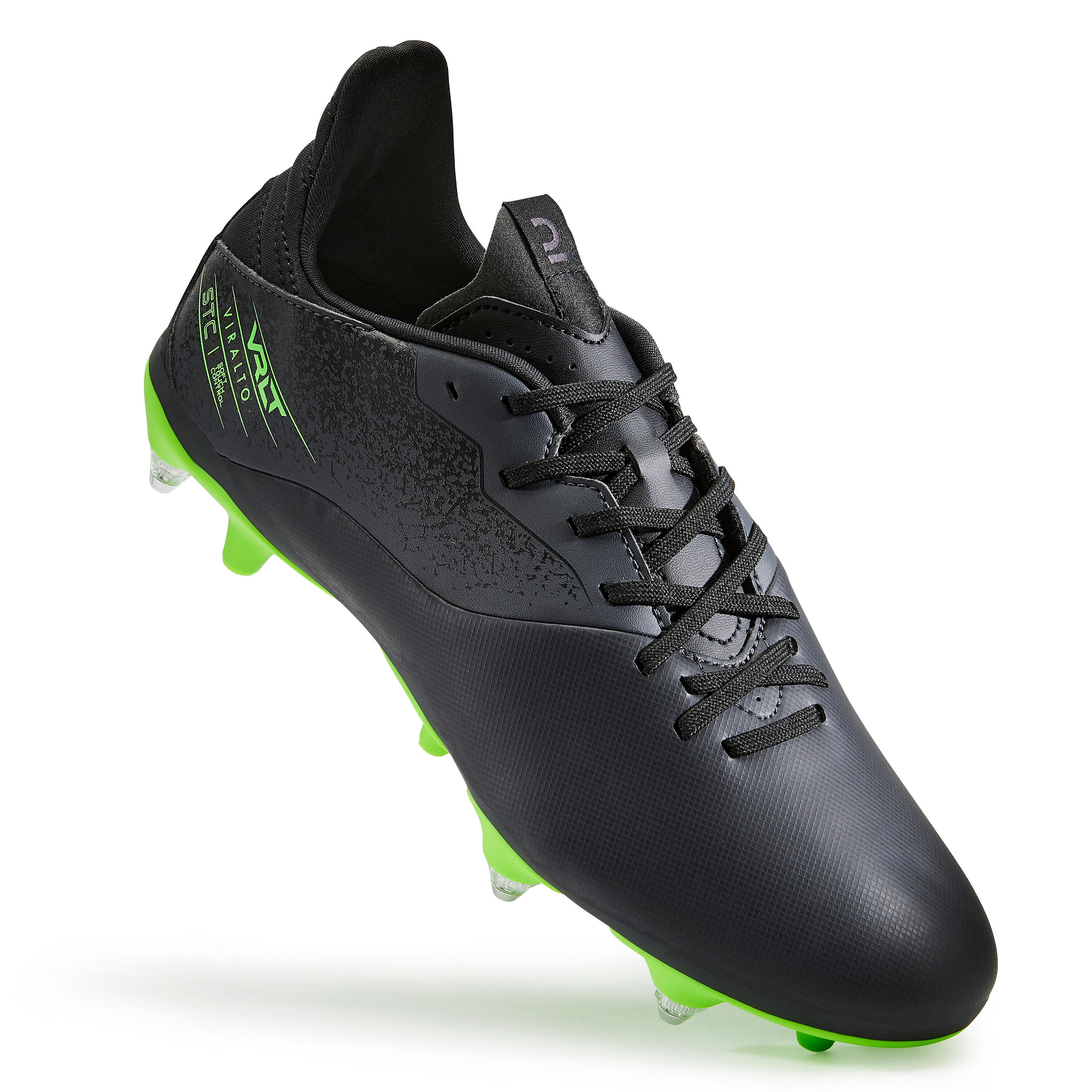 Football Boots Viralto I SG - Black And Green  3/8