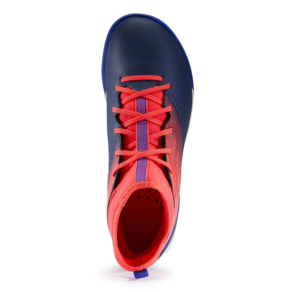 Chaussure de football AGILITY 500 TURF TF enfant Bleu