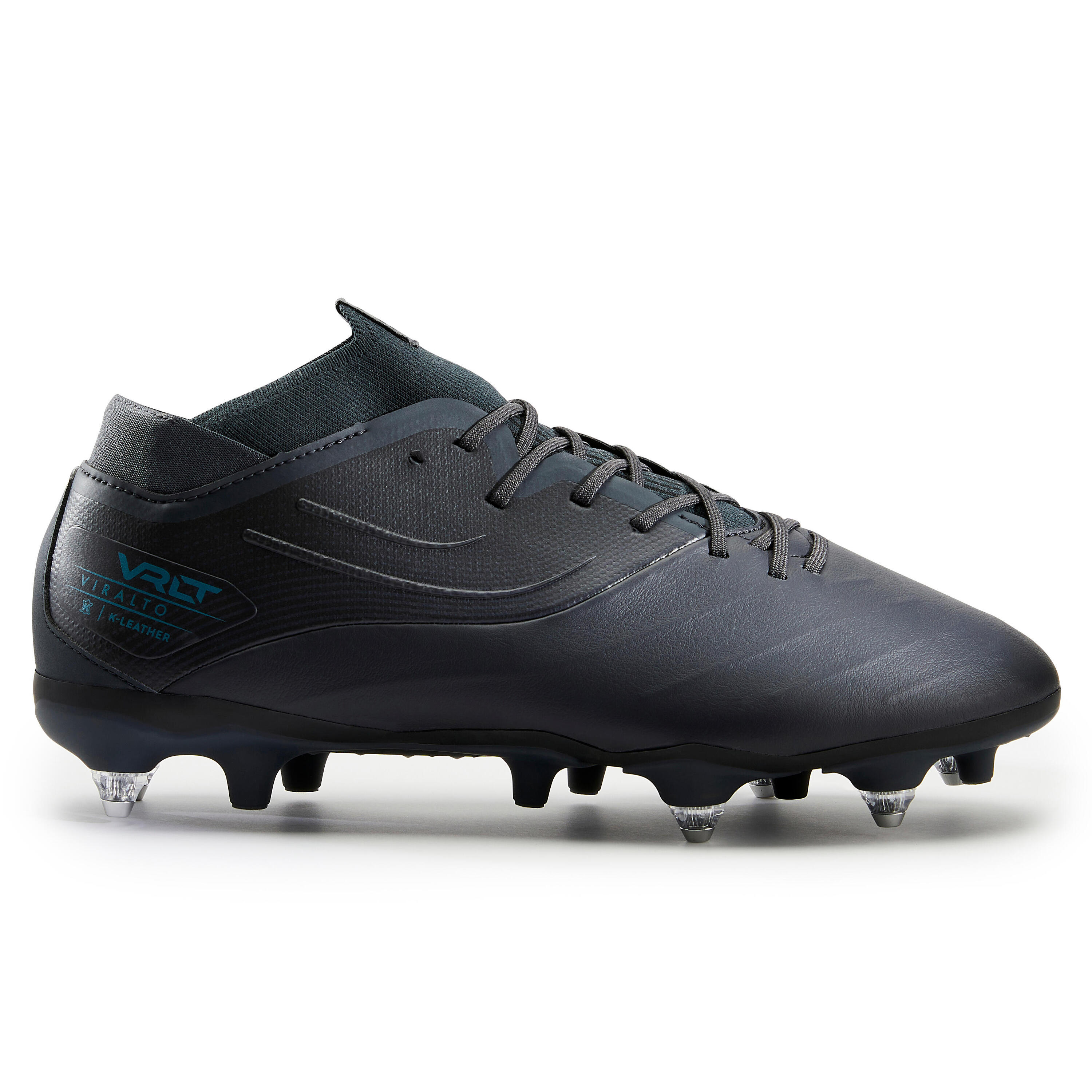 Scarpe calcio uomo VIRALTO IV SG cuoio nere 2/9